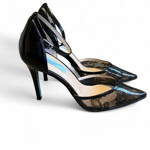Betsey Johnson Black Lace Heels